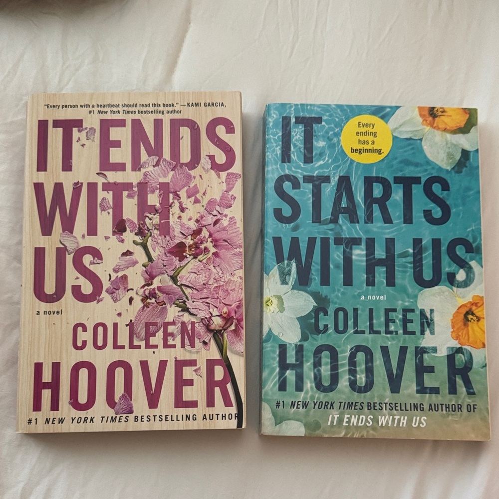 It Ends With Us and It Starts With Us by Colleen Hoover Book Set -